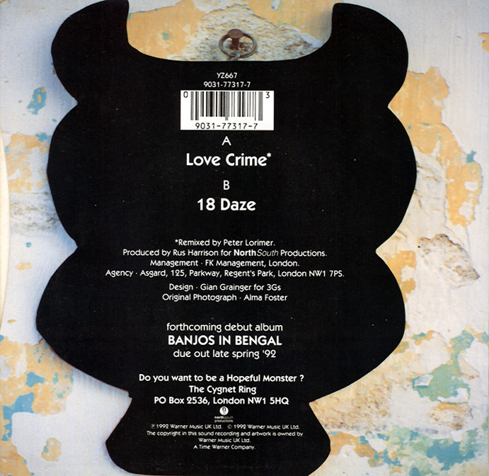 Love Crime 7 inch back